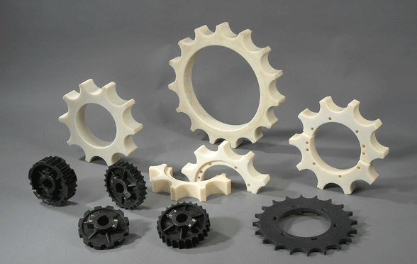 Cast Nylon Engineering Components like Gears, Pulleys, Pinions, customised according to Specifications